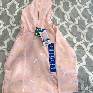 Kids pink Puma hoodie